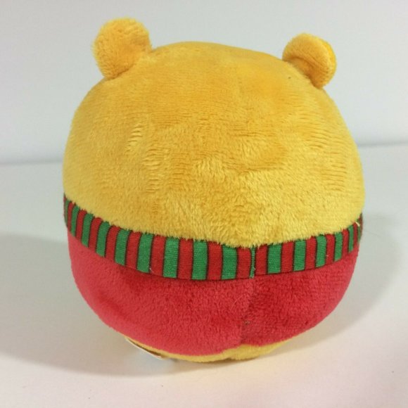 TY Beanie Ballz Disney Winnie the Pooh Plush Christmas Winter Holiday Scarf 5" - Picture 4 of 9